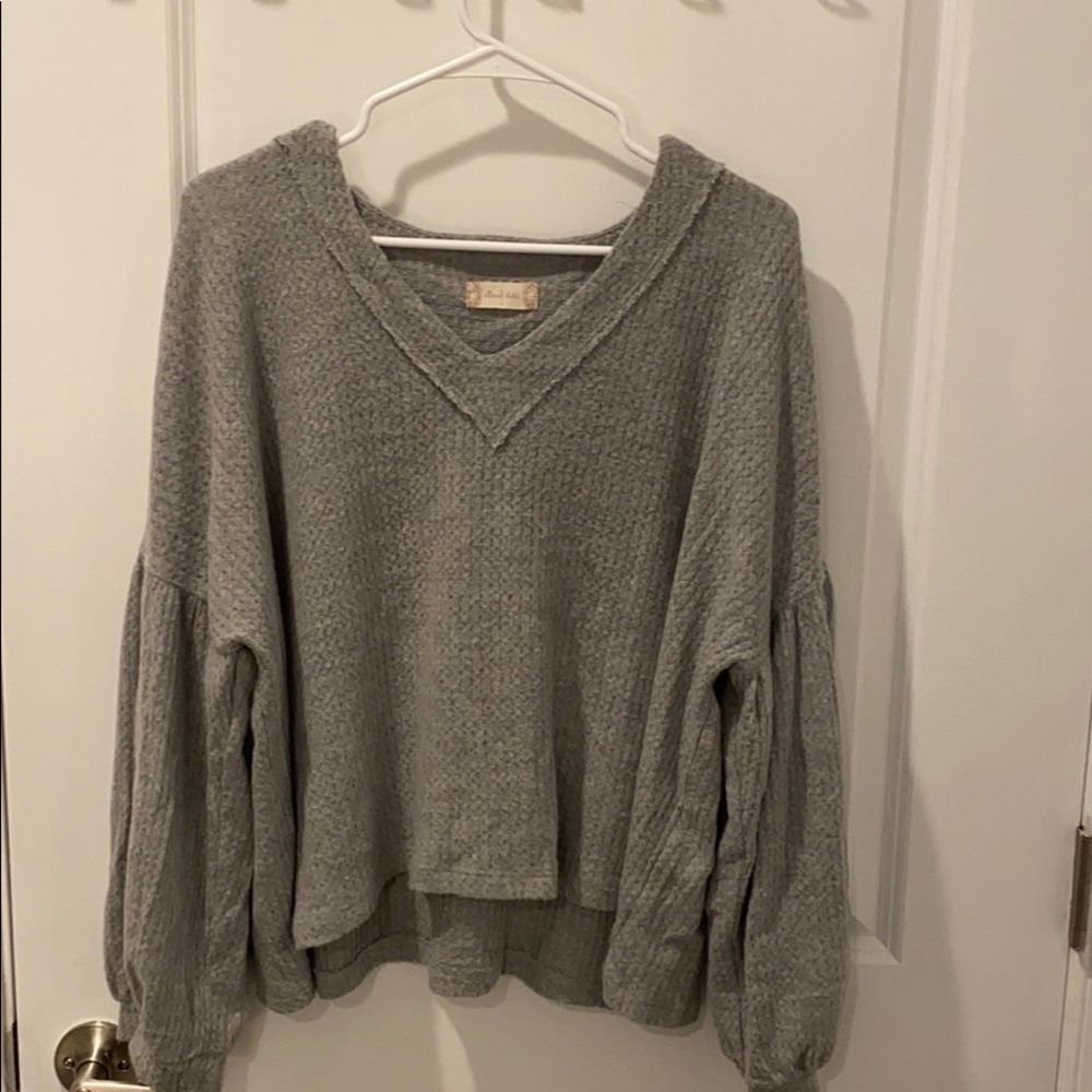 Altard State Grey Waffle Shirt